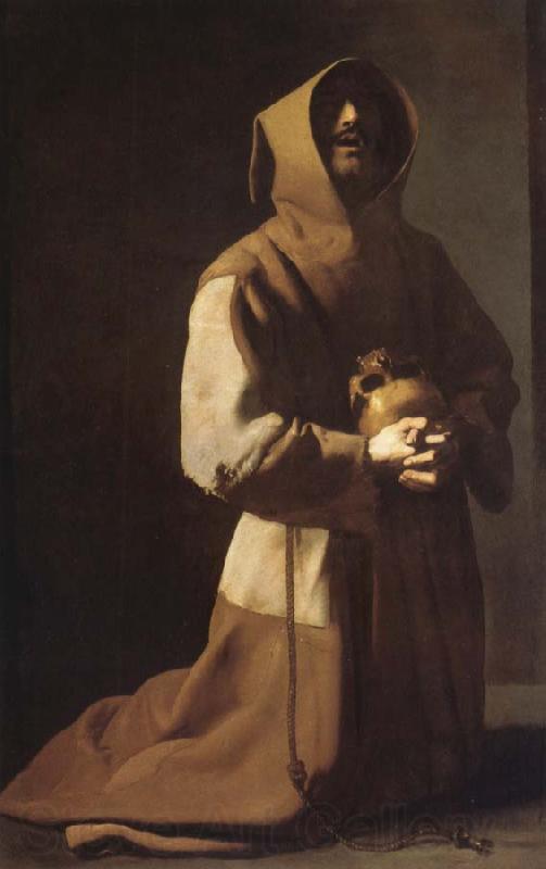 Francisco de Zurbaran St. Franciscus in meditation